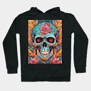 Cool Skull With Flower New Variant Hoodie